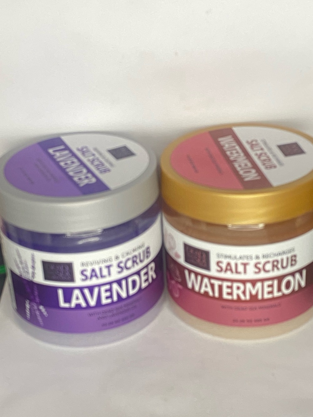 Lavender & watermelon Salt Scrub - Revitalizing Exfoliant